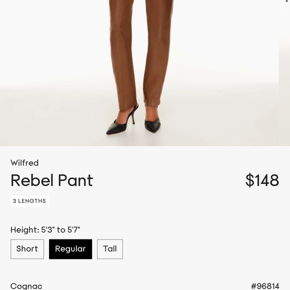 Aritzia Wilfred New Rebel Pant NWT - Picture 2 of 7